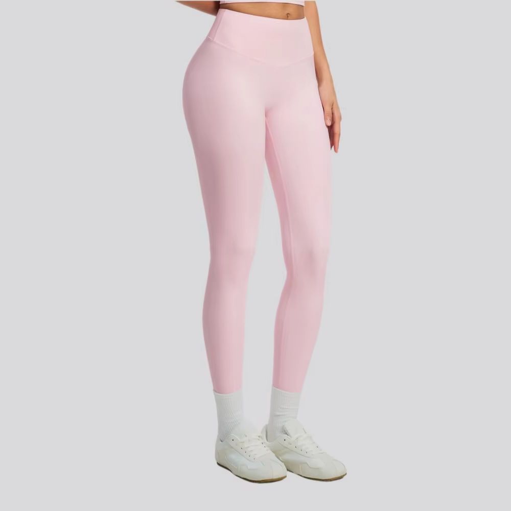 Yoga Fitness Leggings - Однотонные женские леггинсы для йоги с