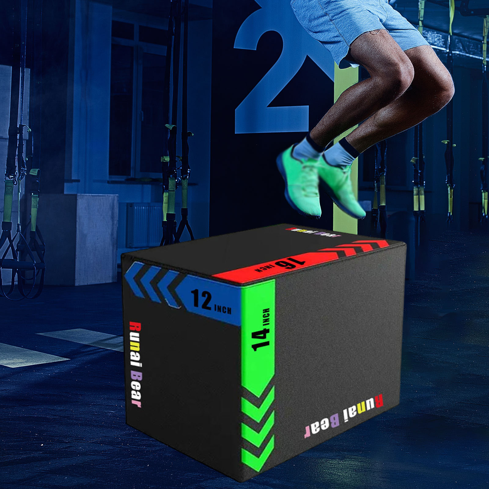 Plyo Jump Box - Портативная плиобокс-платформа для прыжков, оборудование для