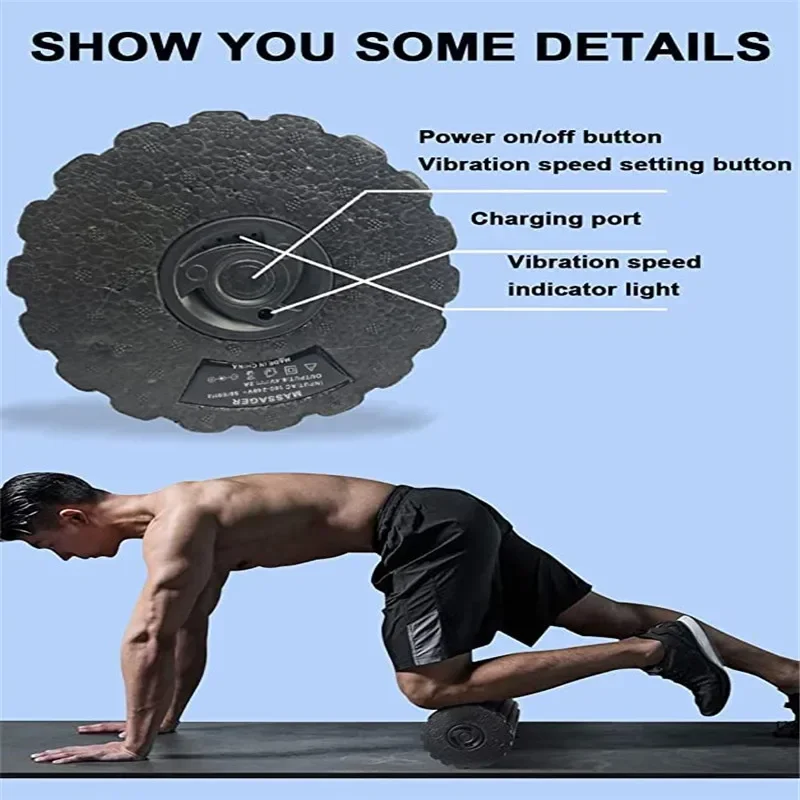 4-скоростной вибрирующий элект – обзор и цена Yoga Fitness Wheel